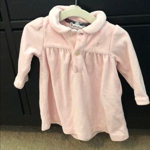 Ralph Lauren velour pink dress 3M
